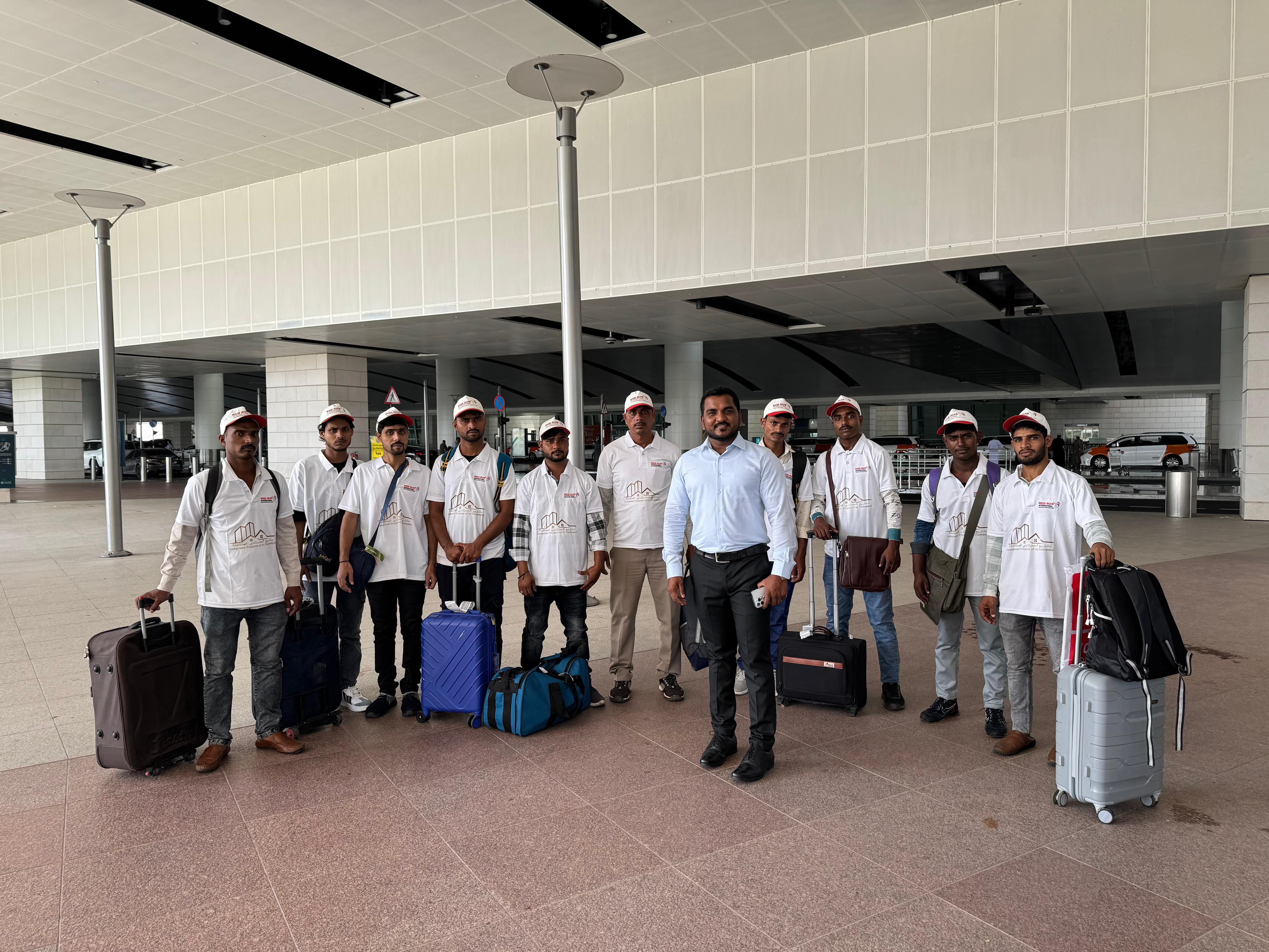 Arrival of Skilled Workforce from India